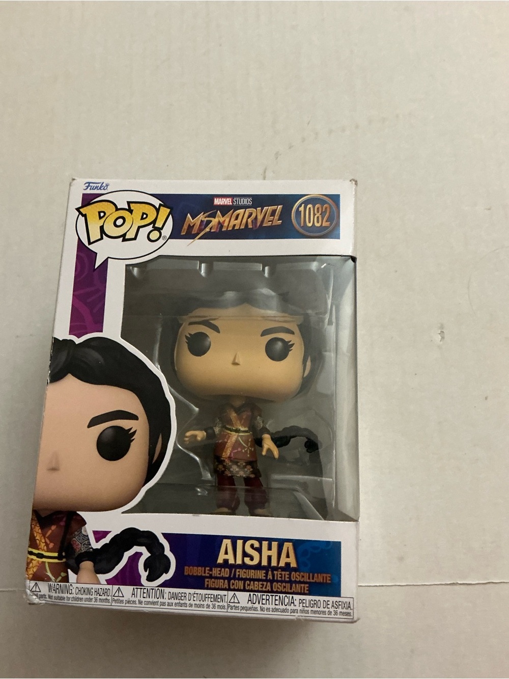 Funko Aisha Ms. Marvel Pop! Figure - Black, Gold, Red